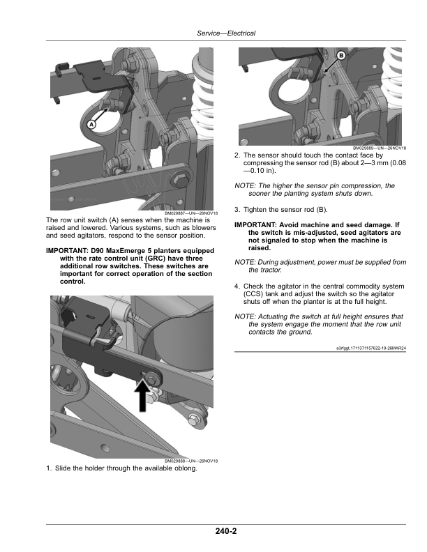 John Deere DB Series Planters (160100—) Operator’s Manual (OMKK120528) Workshop Guide
