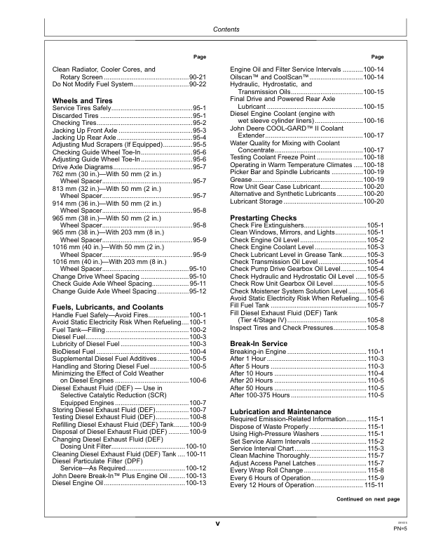 John Deere CP690 Cotton Pickers North America (060001-) Operator’s Manual (OMKK29381) Workshop Guide