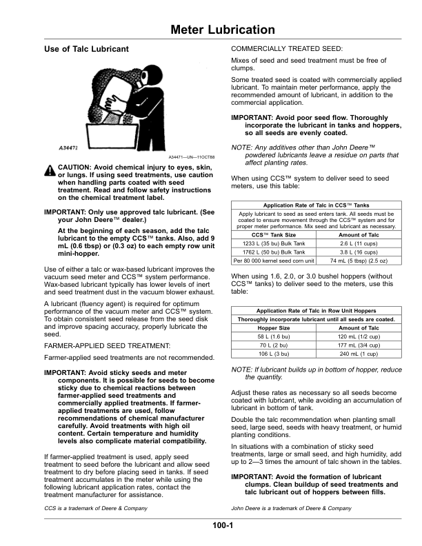 John Deere 1755 Drawn MaxEmerge5 Planters (CIS Edition) Operator’s Manual (OMKK54037) Workshop Guide