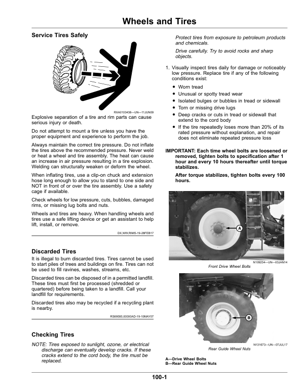 John Deere CS690 Cotton Stripper Operator’s Manual (OMKK66186) Workshop Guide