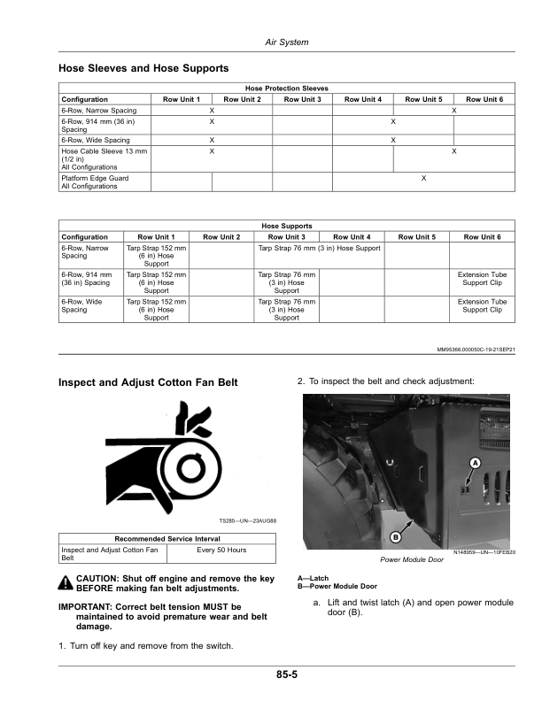 John Deere CP770 Cotton Picker (210001-230000) (Export Edition) Operator’s Manual (OMKK69785) Workshop Guide