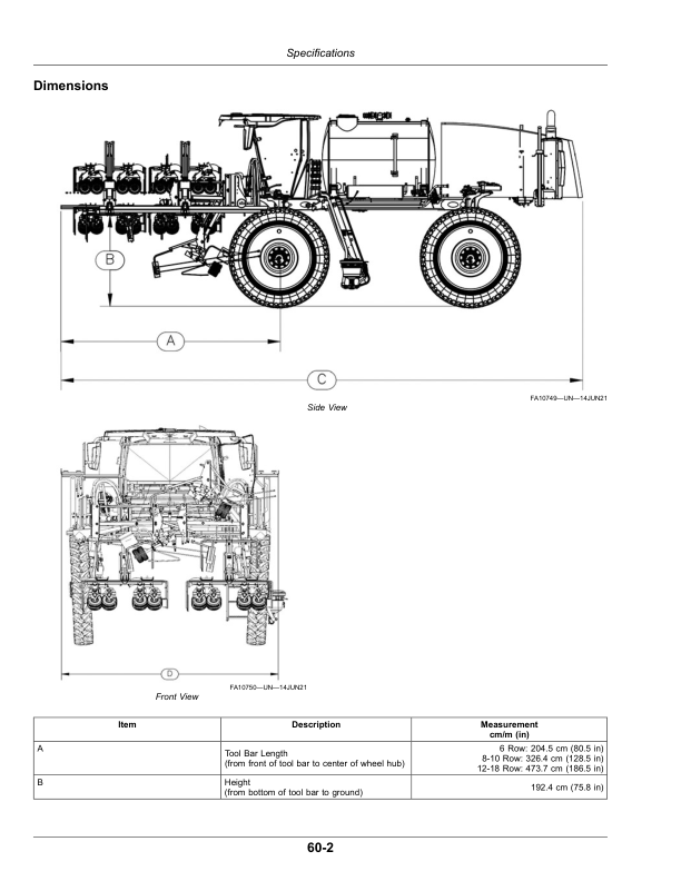 John Deere Detasseler Tool Bar (220001-) (Export Edition) Operator’s Manual (OMKK90514) Workshop Guide