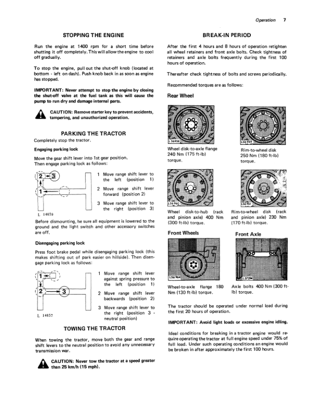John Deere 2240 Utility Tractor Operator’s Manual (OML31364) Workshop Guide