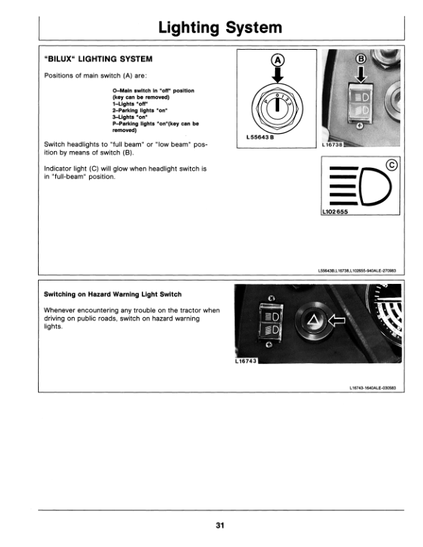 John Deere 940, 1040, 1140 Tractors Operator’s Manual (OML34725) Workshop Guide