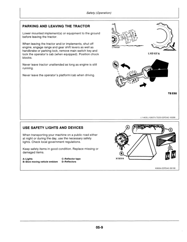 John Deere 2155, 2355, 2555, 2755 Tractors (-754999) Operator’s Manual (OML60034) Workshop Guide