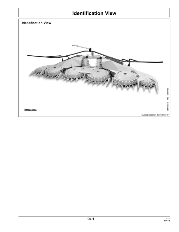 John Deere 770 Rotary Harvesting Unit North America (000001-125396) Operator’s Manual (OMLCA97425) Workshop Guide
