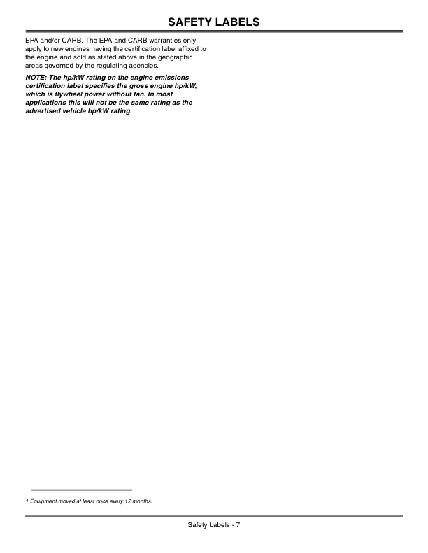 John Deere 110 Tractor Backhoe Loader (710000-) Operator’s Manual (OMLVU19603) Workshop Guide