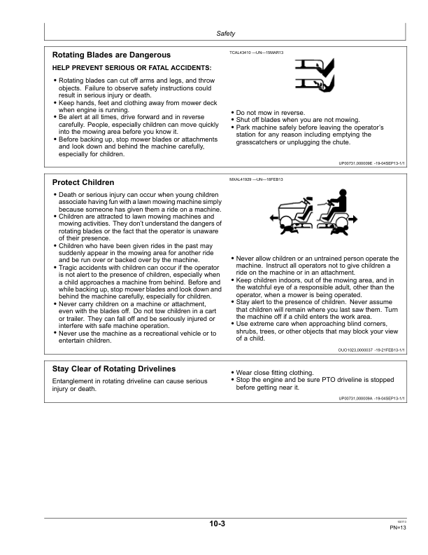 John Deere 60D & 72D AutoConnect Mid-Mount Mowers European Edition (060001- ) Operator’s Manual (OMLVU27668) Workshop Guide