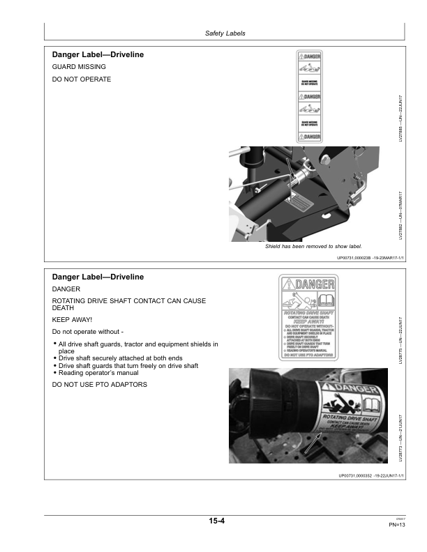 John Deere 60 Inch Rotary Broom Operator’s Manual (OMLVU33942) Workshop Guide
