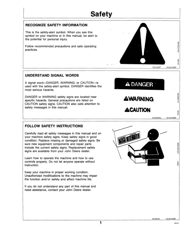 John Deere 31B Posthole Digger Operator’s Manual (OMM113388) Workshop Guide