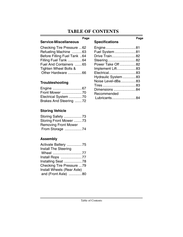 John Deere F1145 Front Mower (010001-) Operator’s Manual (OMM115819) Workshop Guide