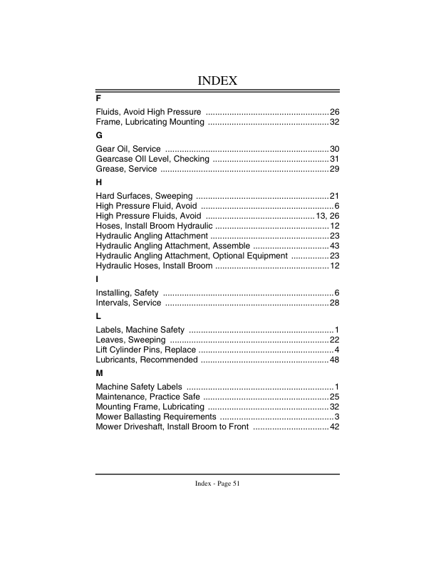 John Deere 246 Rotary Broom for Front Mount Mowers Operator’s Manual (OMM119924) Workshop Guide