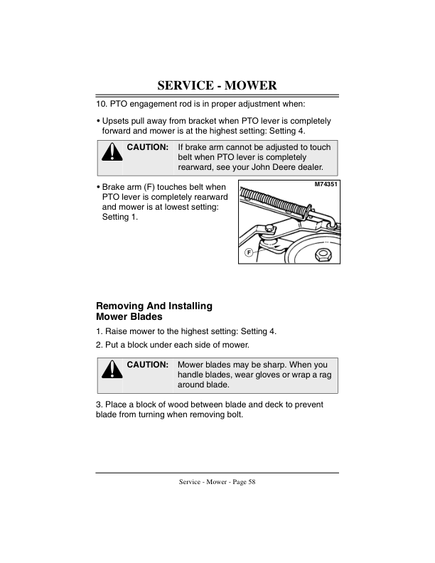 John Deere GX75 & GX95 Riding Mowers Operator’s Manual (OMM121373) Workshop Guide