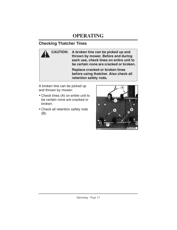 John Deere Thatcher for STX38, STX46 Lawn Tractors Operator’s Manual (OMM126671) Workshop Guide