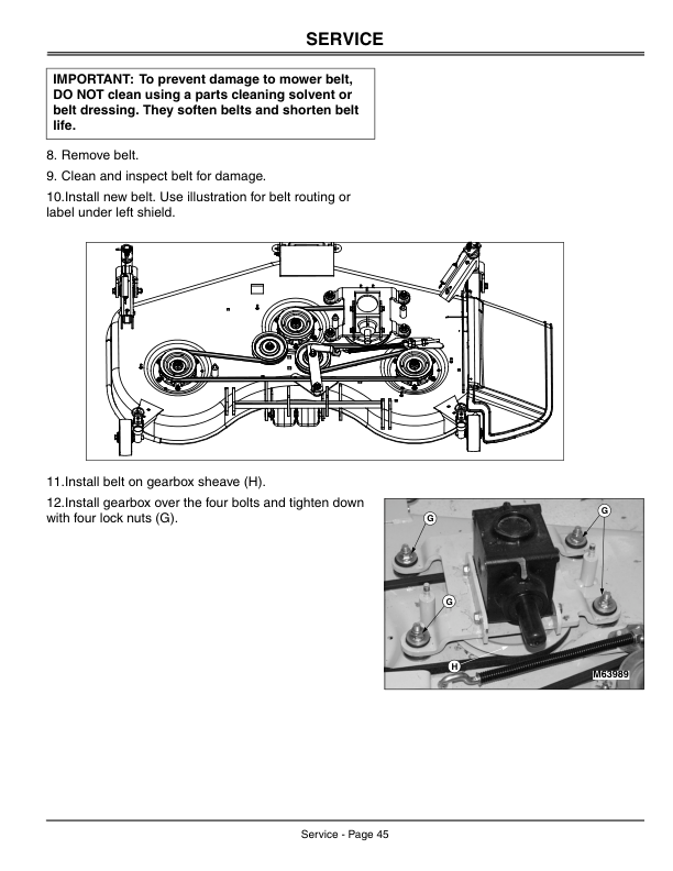 John Deere 60-Inch (160001-), 72-Inch (170001-) Mid Mount Mowers for 4200, 4300, 4400 CUT Operator’s Manual (OMM136131) Workshop Guide