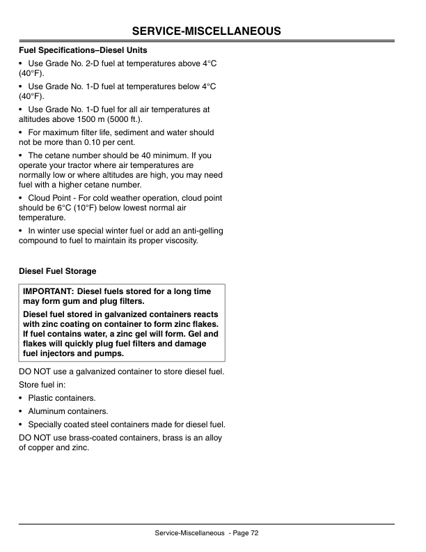 John Deere 2020 & 2030 ProGator Export Edition (010001-020000) Operator’s Manual (OMM141591) Workshop Guide