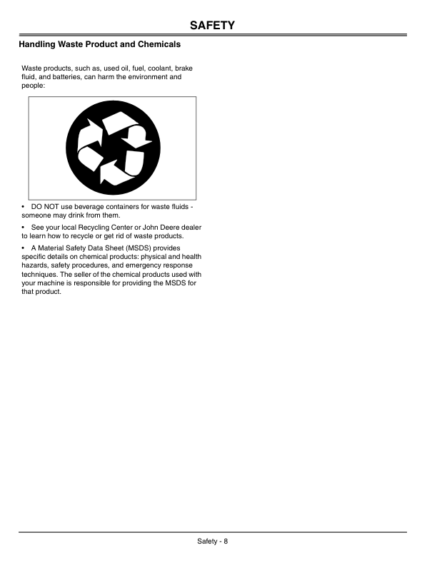 John Deere 325, 335, 345 Lawn & Garden Tractor (070001-) Operator’s Manual (OMM143471) Workshop Guide