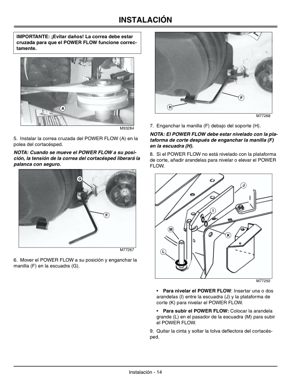 John Deere Power Flow 38 QT Operator’s Manual (OMM145933) Workshop Guide