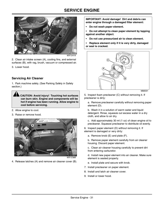 John Deere Lawn & Garden Tractor GT235 Electric Outlet Equipped (060001-) Operator’s Manual (OMM146765) Workshop Guide