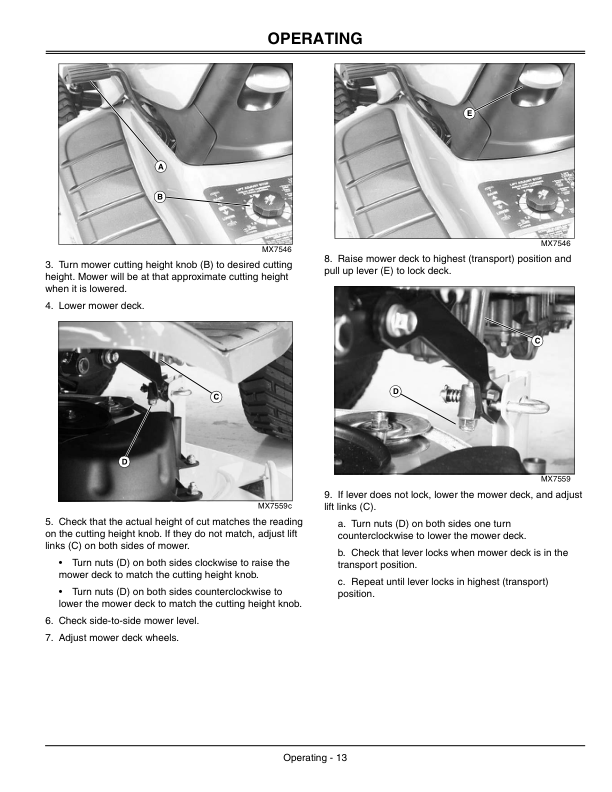 John Deere LT150, LT160, LT180 Lawn Tractors (035001-) Operator’s Manual (OMM152793) Workshop Guide