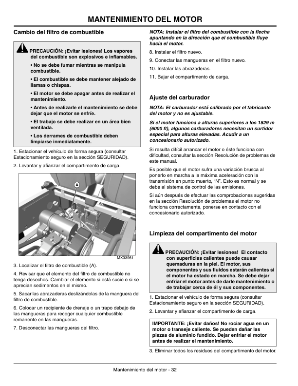 John Deere TX Turf Gator Utility Vehicle North America (001001-030000) Operator’s Manual (OMM154967) Workshop Guide