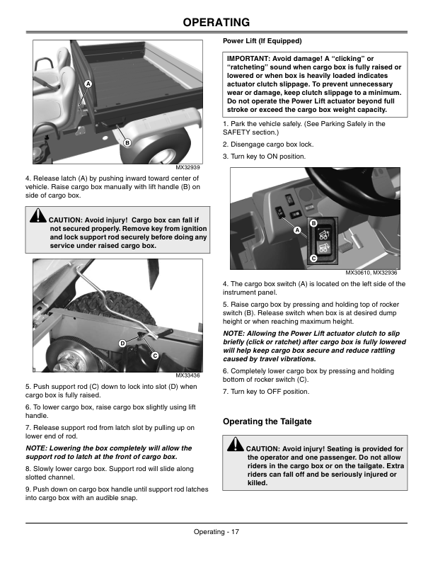 John Deere TX Turf Gator Utility Vehicle North America (030001-050000) Operator’s Manual (OMM158204) Workshop Guide