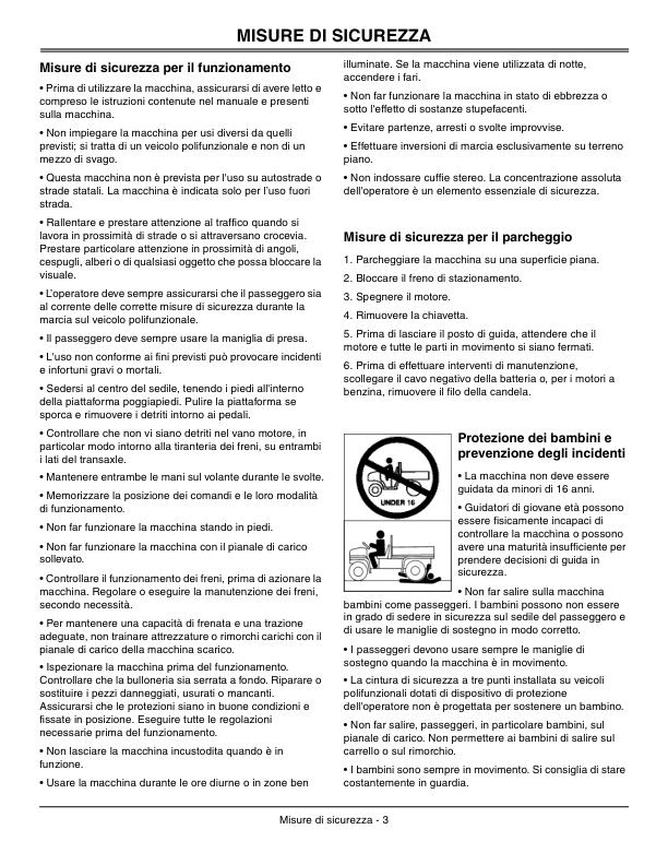 John Deere TX Turf Gator Utility Vehicle Export Edition (030001-050000) Operator’s Manual (OMM158210) Workshop Guide