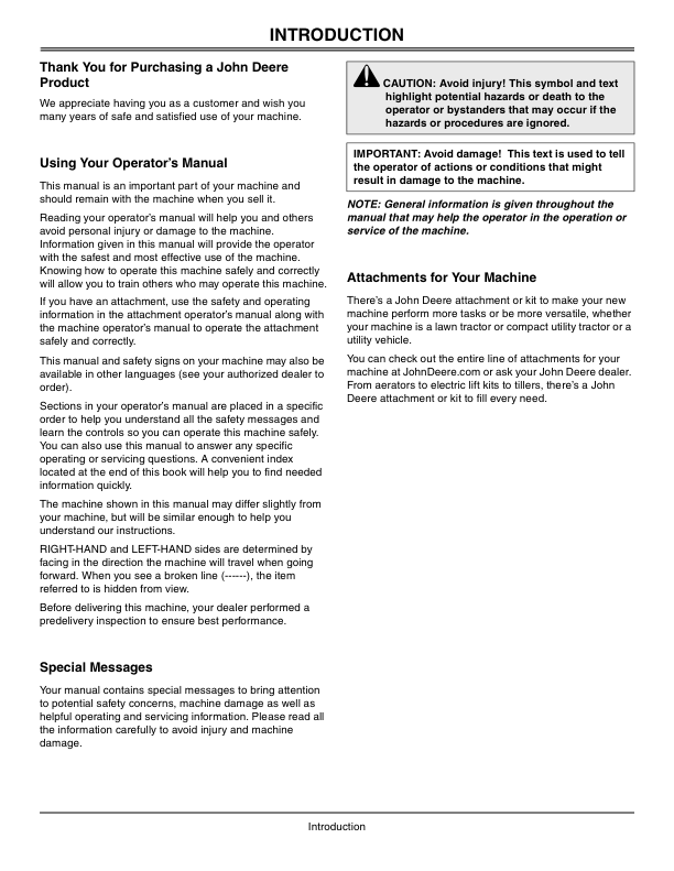 John Deere 625i XUV Gator North America (010001-030000) Operator’s Manual (OMM159758) Workshop Guide