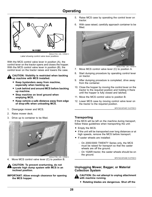 John Deere 580H, 580L Material Collection System (MCS) Operator’s Manual (OMM164021) Workshop Guide
