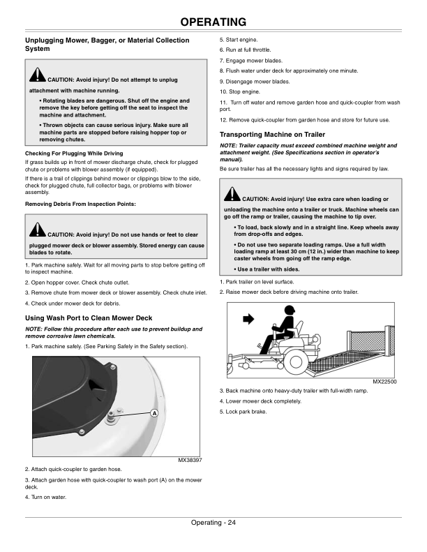John Deere EZtrak Z235, Z255 (NA) Operator’s Manual (OMM166320) Workshop Guide