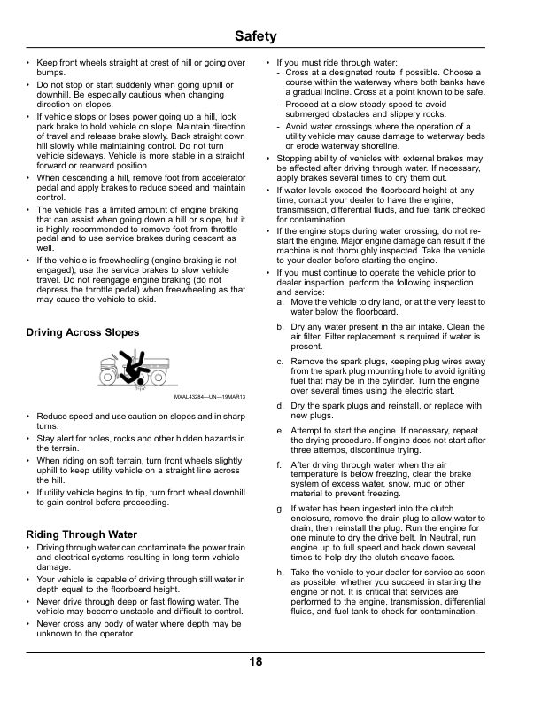 John Deere 855D XUV S4 Gator North America (100001-110000) Operator’s Manual (OMM173982) Workshop Guide