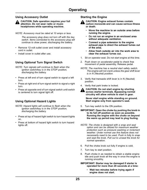 John Deere TX Gator Utility Vehicle California Edition (110001- ) Operator’s Manual (OMM176062) Workshop Guide