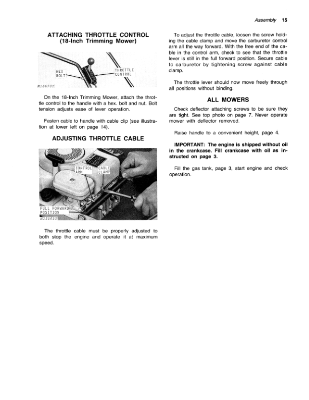 John Deere 18, 20-Inch Walk-Behind Rotary Mowers (001001-) Operator’s Manual (OMM47739) Workshop Guide