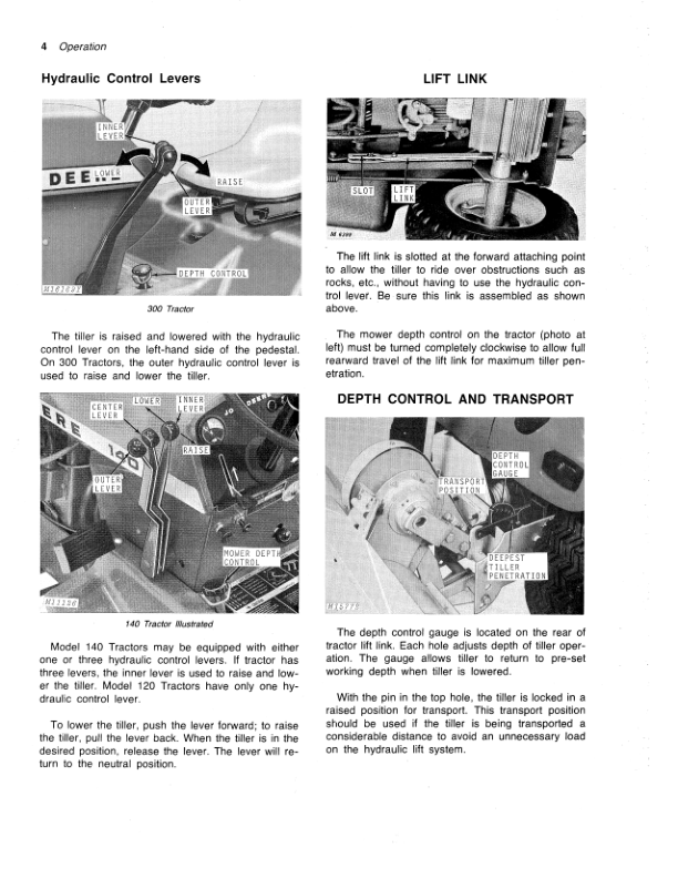 John Deere 33 Integral Rotary Tiller Operator’s Manual (OMM49211) Workshop Guide
