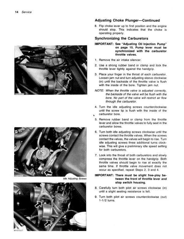 John Deere 440 Liquifire Snowmobiles (155001-190000) Operator’s Manual (OMM68919) Workshop Guide