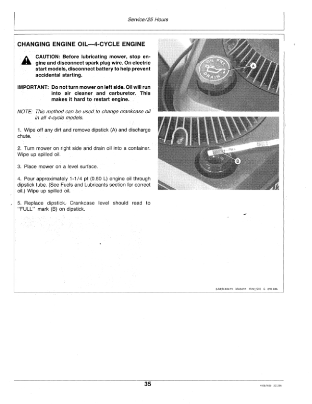 John Deere 2 Cycle, 4 Cycle Walk-Behind Mowers (410001-) Operator’s Manual (OMM73861) Workshop Guide