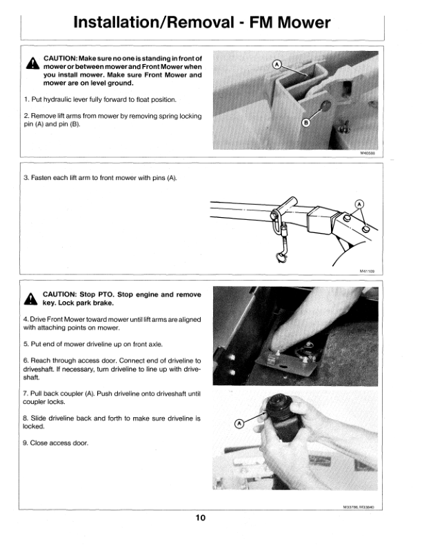 John Deere 60-Inch Rear Discharge Tractor Mounted Mower Operator’s Manual (OMM75869) Workshop Guide