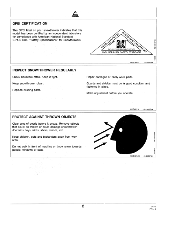 John Deere TRS21, TRS21E Walk-Behind Snowthrowers Operator’s Manual (OMM79629) Workshop Guide