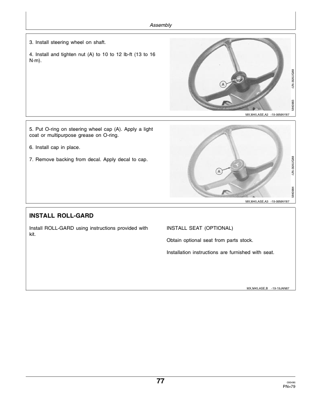 John Deere F912, F932 Front Mowers (010001-) Operator’s Manual (OMM79676) Workshop Guide