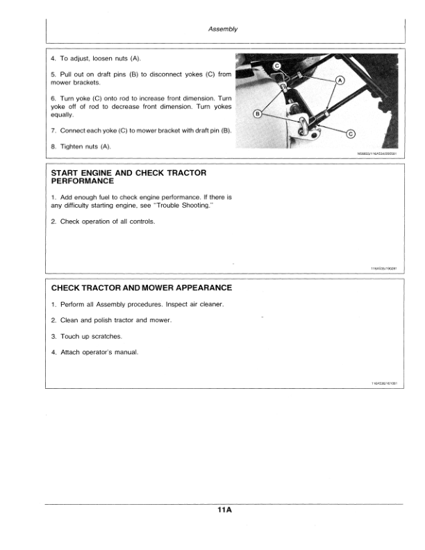 John Deere 116 Lawn Tractor Operator’s Manual (OMM83839) Workshop Guide