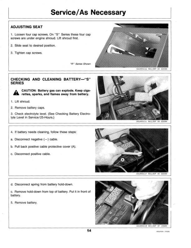 John Deere R70, R72, R92, S82, S92 Riding Mower Operator’s Manual (OMM89603) Workshop Guide