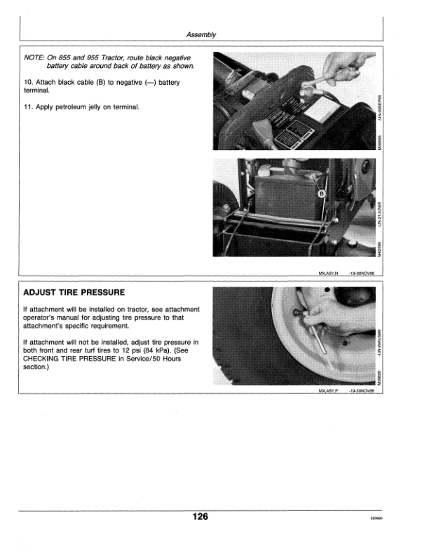 John Deere 655, 755, 855 & 955 Compact Utility Tractors (010001-100000) & (615001-750000) Operator’s Manual (OMM92614) Workshop Guide