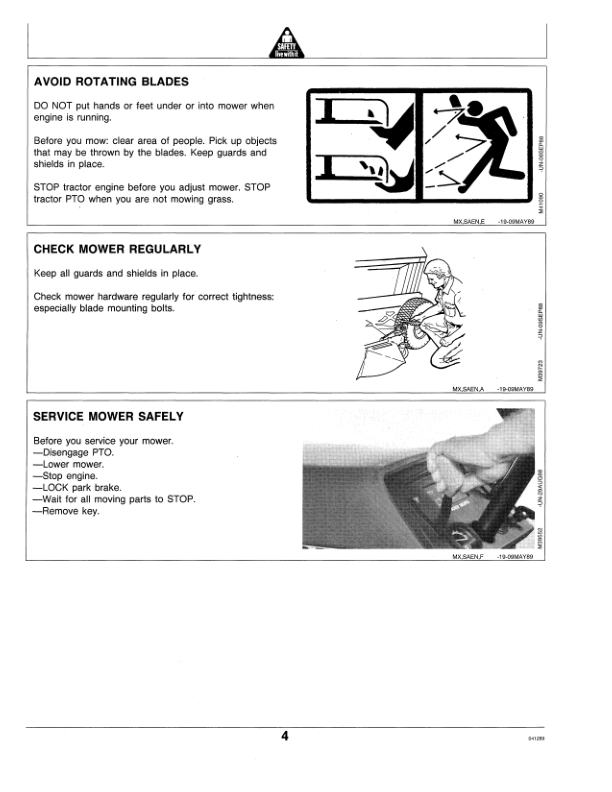 John Deere 60-Inch Front Mounted Mower Operator’s Manual (OMM95076) Workshop Guide