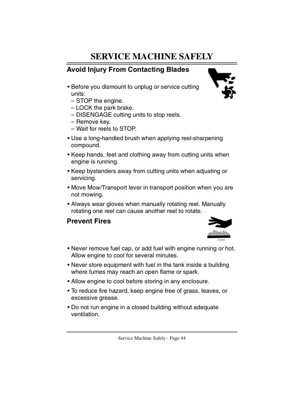 John Deere 2243 Gas Professional Greensmower Operator’s Manual (OMMT2324) Workshop Guide