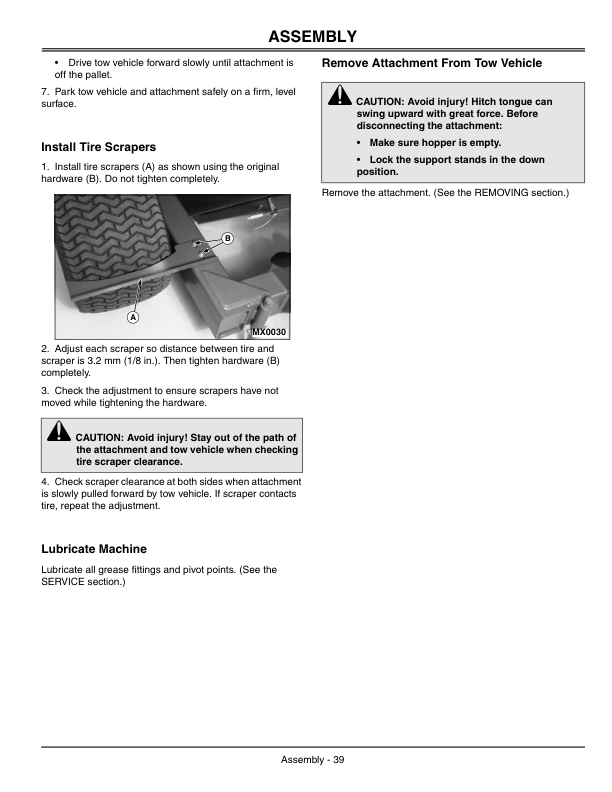 John Deere TC125 Turf Collection System Operator’s Manual (OMMT6674) Workshop Guide