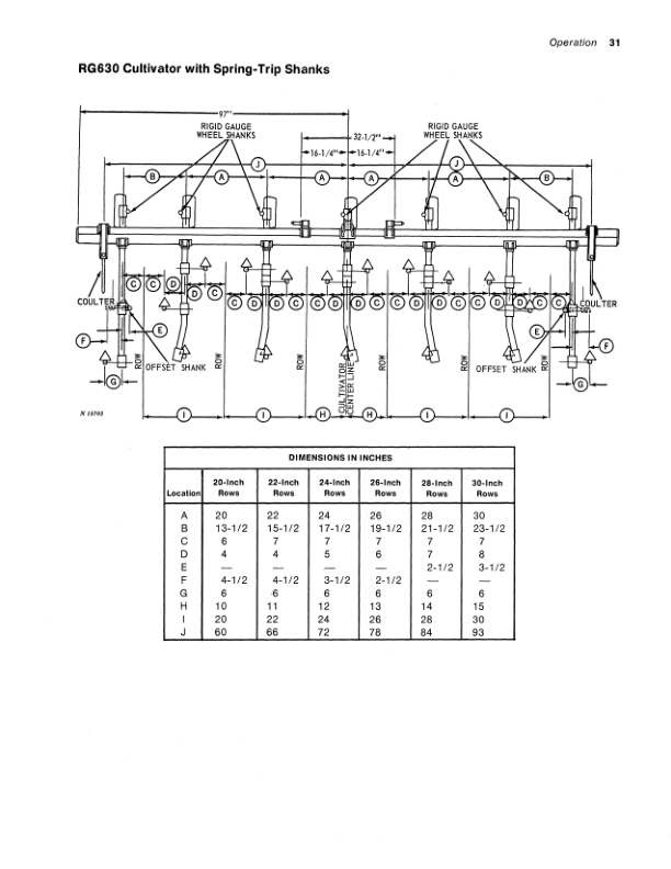 John Deere RG4, RG6, RG430, RG630 Row-Crop Cultivators Operator’s Manual (OMN159224) Workshop Guide