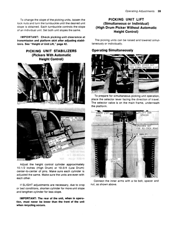 John Deere 499 Cotton Picker Operator’s Manual (OMN159320) Workshop Guide