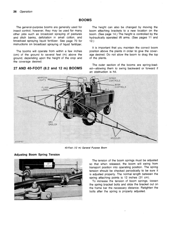 John Deere 6000 Hi-Cycle Sprayer Operator’s Manual (OMN159375) Workshop Guide