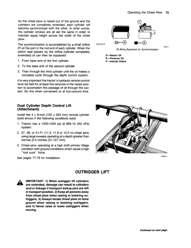John Deere 1610 Drawn Chisel Plow Operator’s Manual (OMN159588) Workshop Guide