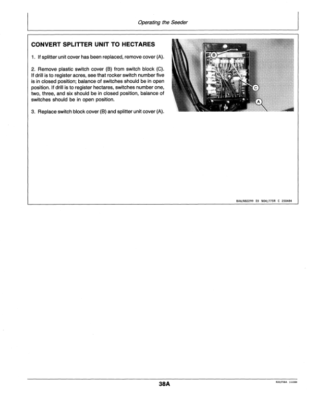 John Deere 665 Central Metering Seeder Operator’s Manual (OMN200058) Workshop Guide